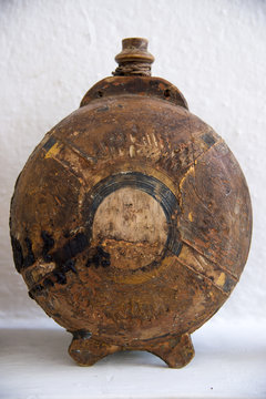 Romanian Traditional Wooden Bottles