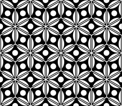 Abstract seamless pattern. Background of abstract geometrical weaving. Vector illustration