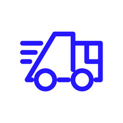 Truck vector icon isolated on background. Trendy sweet symbol. Logo illustration