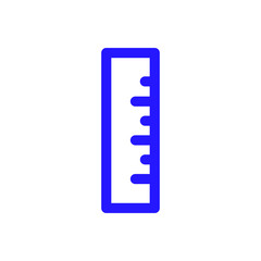 Ruler vector icon isolated on background. Trendy sweet symbol. Logo illustration
