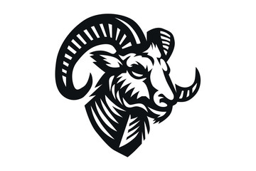 RAM mascot logo illustration