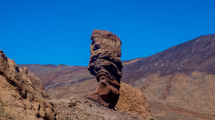 Der Fels Roque Cinchado in der Roques de Garcia im Teide-Nationalpark auf Teneriffa