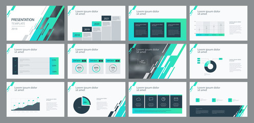 business presentation template design and page layout design for brochure ,annual report and company profile , with info graphic elements 
