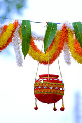 photograph of  dahi handi on gokulashtami festival in india , which is  Lord Shri Krishna's birth...
