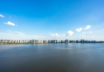 Naklejka premium city skyline in hangzhou china