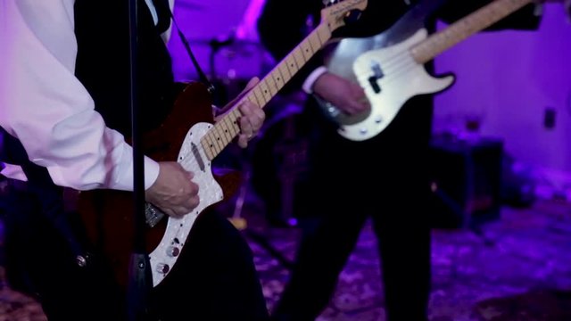 Guitar player at a wedding
