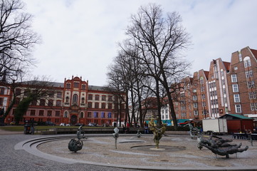 City center of rostock, german
