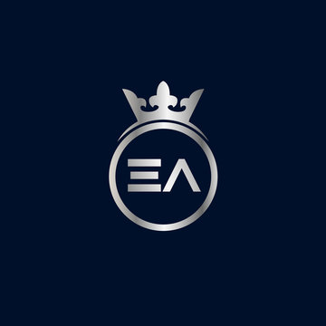 Initial Letter EA Logo Template Design