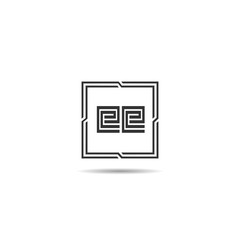 Initial Letter EE Logo Template Design