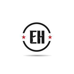 Initial Letter EH Logo Template Design