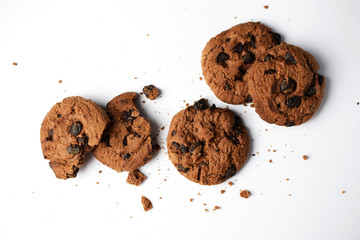 cookie biscuit on white
