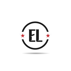 Initial Letter EL Logo Template Design