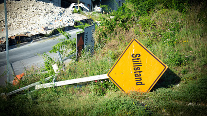 Schild 334 - Stillstand