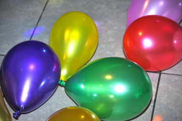 Colorful balloons. Close-up. Celebration