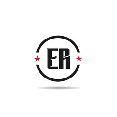 Initial Letter ER Logo Template Design