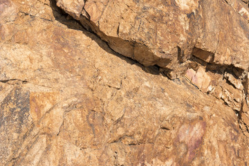 close view of the rocks