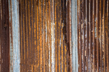 Close up rusty old zinc texture background