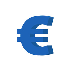 Obraz premium Euro vector icon