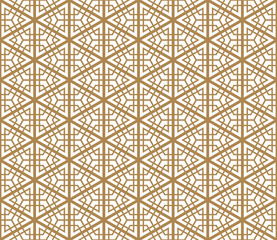 Seamless pattern based on Japanese ornament Kumiko