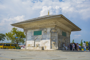 Naklejka premium III. Ahmet Gulnus Emetullah Sultan Fountain is an Ottoman Fountain in the Uskudar district of Istanbul.