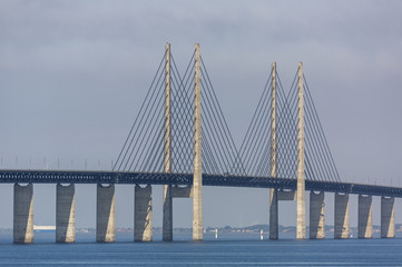 View of Oeresund Bridge from Sweden