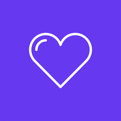 Heart vector icon isolated on background. Trendy sweet symbol. Logo illustration