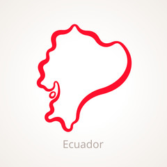 Ecuador - Outline Map