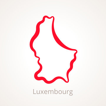 Luxembourg - Outline Map