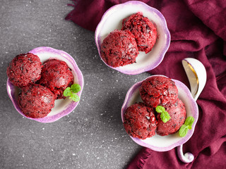 Berry sorbet.