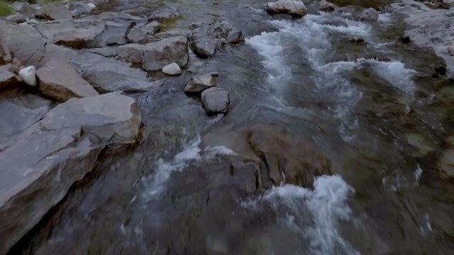Beautiful Yuba River in Northern California flowing in the middle of summer
