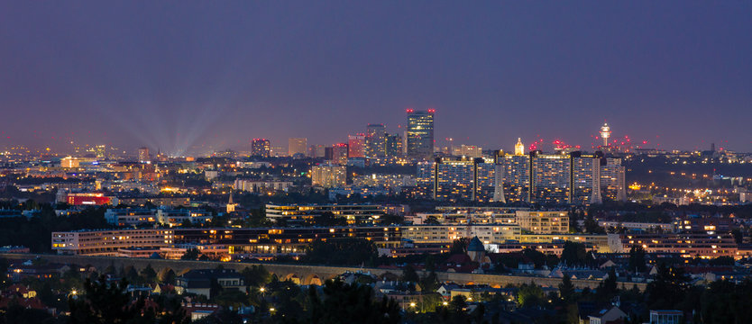 Vienna city skyline 