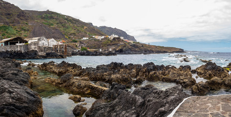Fototapeta na wymiar Garachico esta de moda a small fishing village on the island of Tenerife