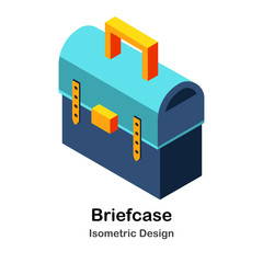 Briefcase Isometric Illustration