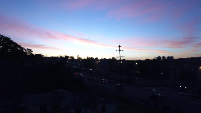 Morning rise of traffic