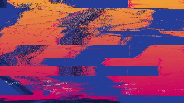 Unique Design Abstract Digital Animation Pixel Noise Glitch Error Video Damage