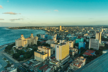 Naklejka na ściany i meble Aerial view of Cuba