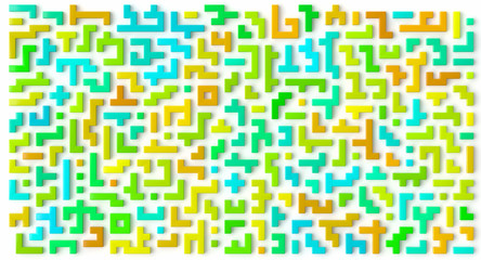 Obraz premium Maze colorful 3d background