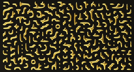 Maze golden 3d background