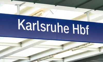 Hauptbahnhof in Karlsruhe