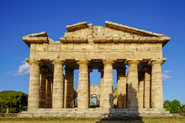 Obraz premium Paestum Italy Summer Temple Love