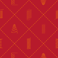 Seamless pattern with Springs for your design
