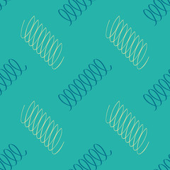 Seamless pattern with Springs for your design