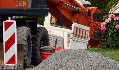 Roadwork mit Hortensie