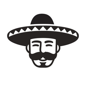 Mexican Man In Sombrero