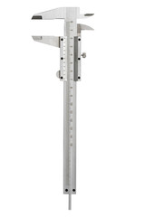 Metal vernier caliper isolated on white background. Vernier Caliper isolated on white background