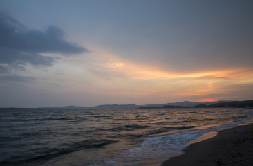 Fototapeta premium Long Exposure Landscape Sky ,Clouds and Sea