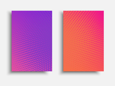 Vibrant gradient brochure