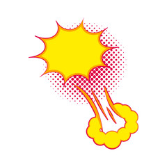 Isolated retro comic expression