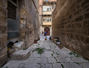 Fototapeta na wymiar Streets of the old city of Valletta. Malta.