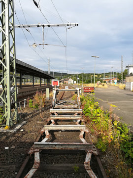 Gleisanlage im Bahnhof